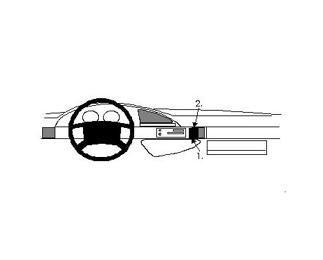 ProClip - Citroën Evasion/ Jumpy II - Fiat Ulysse - Lancia Zeta - Peugeot 806 Angled mount