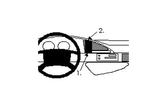 ProClip - Citroën Jumpy-Evasion / Peugeot 806/ Fiat Ulysse/ Lancia Zeta Center mount