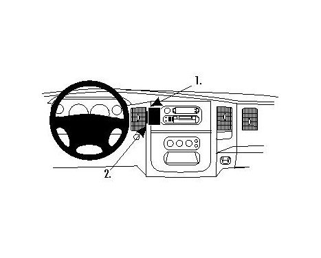 ProClip - Dodge Ram Pick Up 1500/2500/3500 2002-2005 Center mount