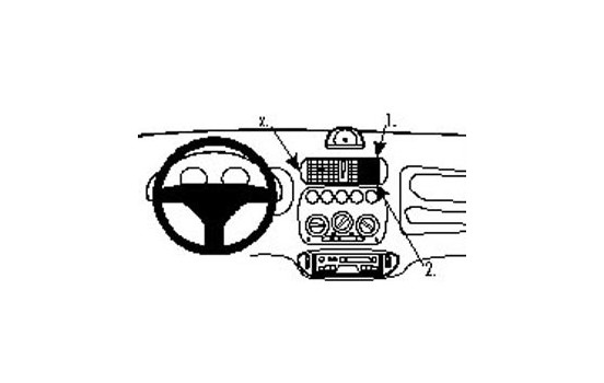 ProClip - Fiat Seicento 1998-2007 Angled mount