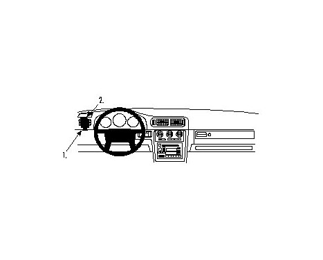 ProClip - Volvo C70/S70/ V70 1997- Left mount