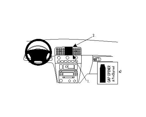 ProClip - Volvo S40 - V40 2001-2003 Reinforced Center mount, Image 3