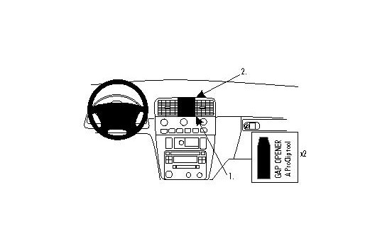 ProClip - Volvo S40 - V40 2001-2003 Reinforced Center mount, Image 3