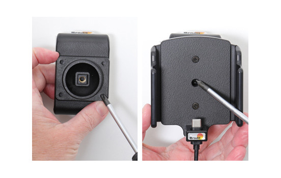 Universal adjustable holder USB-C with fixed power supply width: 70-83 mm thickness: 2-10 mm, Image 2
