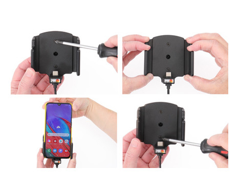 Universal holder USB-C with 12V USB plug 62-77mm / 2-10 mm, Image 5