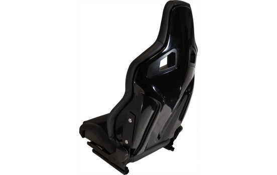 AutoStyle Sports Seat 'NK Premium' - Black Suede + Black Artificial Leather - Double-sided adjustable polyester, Image 2