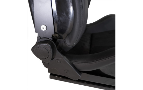 AutoStyle Sports Seat 'NK Premium' - Black Suede + Black Artificial Leather - Double-sided adjustable polyester, Image 5