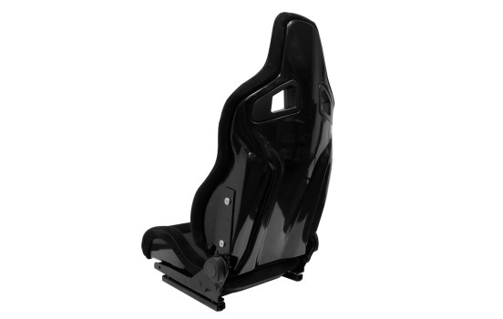 NK Premium Sports Seat - Black Suede + Gray Mesh Fabric - Double-sided Adjustable Backrest, Image 2