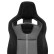 NK Premium Sports Seat - Black Suede + Gray Mesh Fabric - Double-sided Adjustable Backrest, Thumbnail 8