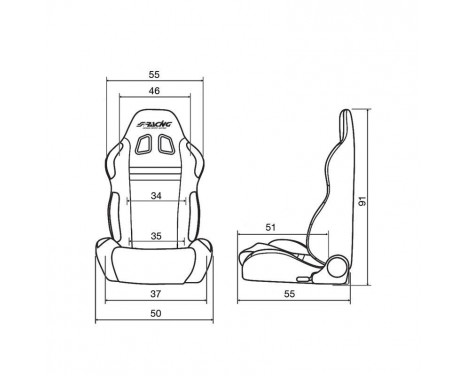 Simoni Racing Sport chair Jenson - Black - File régable (recto-verso) - Incl. Slides, Image 3