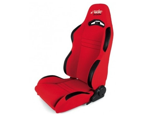 Simoni Racing Sport seat Jenson - Black / Red - File régable (recto-verso) - Incl. Slides