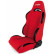 Simoni Racing Sport seat Jenson - Black / Red - File régable (recto-verso) - Incl. Slides