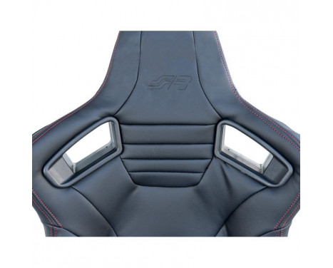 Simoni Racing Sports seat Emerson - Black Eco-Leather - Left side adjustable - incl. Slides, Image 4