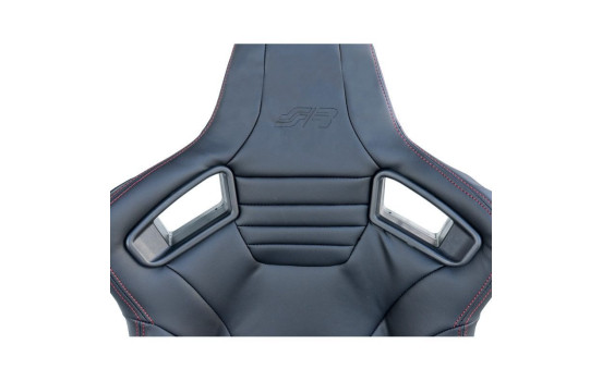 Simoni Racing Sports seat Emerson - Black Eco-Leather - Left side adjustable - incl. Slides, Image 4