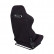 Simoni Racing sports seat Miky black fabric + red seams (adjustable left and right) included, Thumbnail 2