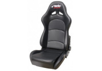Simoni Racing Sports seat Tazio - Black Eco-Leather - File régable (recto-verso) - Incl. Slides