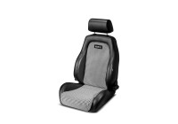 Sparco Sports Seat GT - Black Leatherette + Black/White 'Retro' Microfiber - Adjustable