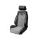 Sparco Sports Seat GT - Black Leatherette + Black/White 'Retro' Microfiber - Adjustable