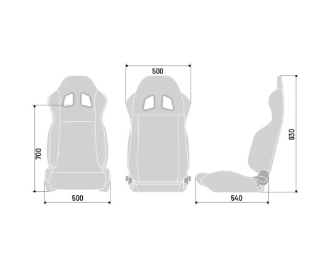 Sparco Sports seat R100 MY22 Black/Grey (Adjustable), Image 2