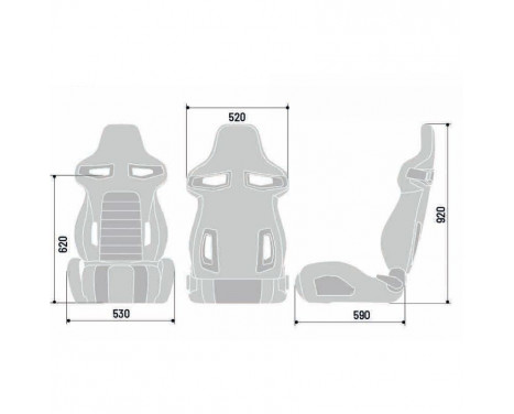 Sparco Sports seat R333 Black/Grey (Adjustable), Image 3