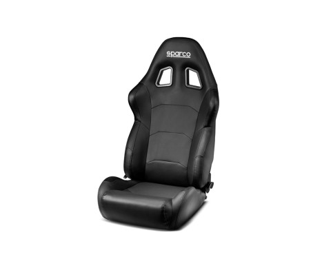 Sparco Sports Seat R500 Torino - Black Leatherette - Adjustable