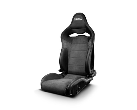 Sparco Sports seat SP-R Black Artificial leather/Microfiber (Adjustable polyester backrest)