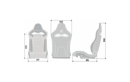 Sparco Sports seat SP-R Black Artificial leather/Microfiber (Adjustable polyester backrest), Image 6