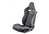 Sparco Sports seat SPX Black Leather/Alcantara (Left side adjustable Carbon backrest)
