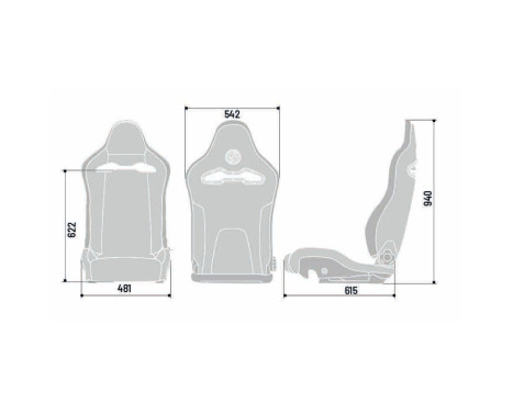 Sparco Sports seat SPX Black Leather/Alcantara (Left side adjustable Carbon backrest), Image 7