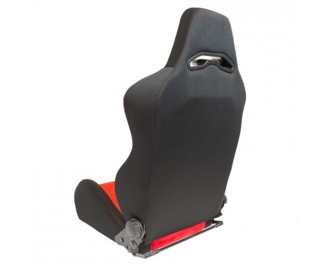 Sport seat 'Eco Soft' - Black / Red - Double-sided adjustable back - Incl. Slides, Image 2