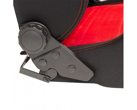 Sport seat 'Eco Soft' - Black / Red - Double-sided adjustable back - Incl. Slides, Image 5