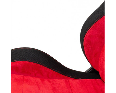 Sport seat 'Eco Soft' - Black / Red - Double-sided adjustable back - Incl. Slides, Image 7