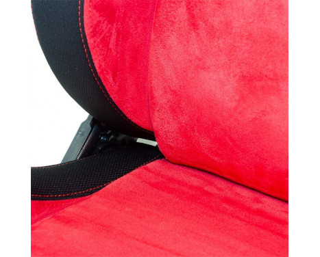 Sport seat 'Eco Soft' - Black / Red - Double-sided adjustable back - Incl. Slides, Image 6