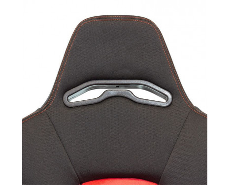 Sport seat 'Eco Soft' - Black / Red - Double-sided adjustable back - Incl. Slides, Image 8