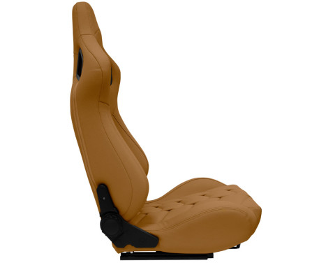 Sports chair 'GK' - Beige Artificial Leather - Double-sided adjustable backrest - incl. slides, Image 4