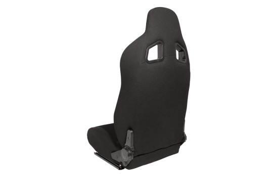 Sports chair 'MR' - Black artificial leather + Red Pine textile - Double-sided adjustable backrest, Image 2