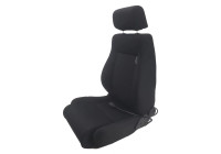 Sports chair 'Retro II' - Black - Double-sided adjustable backrest - incl. runners