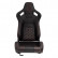 Sports seat 'AK' - Black artificial leather + red stitching/piping - Double-sided adjustable backrest, Thumbnail 3
