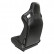 Sports seat 'AK' - Black Artificial leather + Silver stitching / piping - Adjustable on both sides, Thumbnail 2
