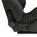 Sports seat 'AK' - Black Artificial leather + Silver stitching / piping - Adjustable on both sides, Thumbnail 5