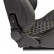 Sports seat 'AK' - Black Artificial leather + Yellow stitching / piping, Thumbnail 5