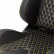 Sports seat 'AK' - Black Artificial leather + Yellow stitching / piping, Thumbnail 7