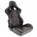 Sports seat 'BS2' - Black Artificial leather - Double-sided adjustable polyester backrest