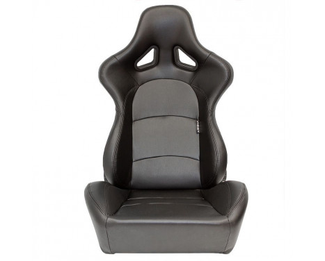 Sports seat 'BS2' - Black Artificial leather - Double-sided adjustable polyester backrest, Image 3