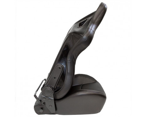 Sports seat 'BS2' - Black Artificial leather - Double-sided adjustable polyester backrest, Image 4