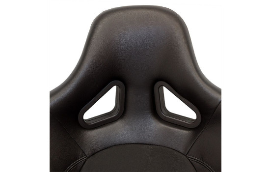 Sports seat 'BS2' - Black Artificial leather - Double-sided adjustable polyester backrest, Image 8