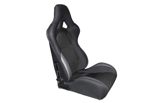 Sports seat 'BS2' - Black - Double-sided adjustable polyester backrest