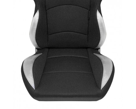 Sports seat 'BS2' - Black - Double-sided adjustable polyester backrest, Image 7