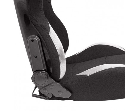 Sports seat 'BS2' - Black - Double-sided adjustable polyester backrest, Image 4