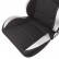 Sports seat 'BS2' - Black - Double-sided adjustable polyester backrest, Thumbnail 5